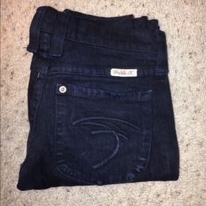 retro black frankie b. jeans size 0