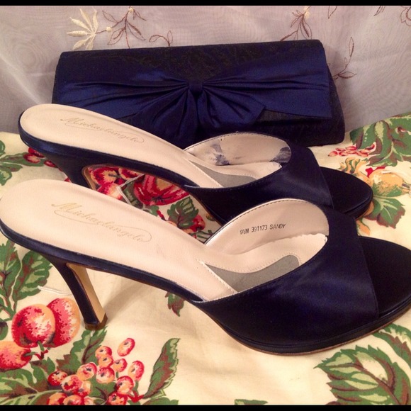 Dress Shoes/with matching Evening Clutch - Picture 2 of 3