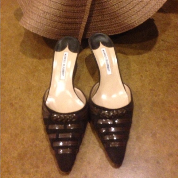 Authentic Manolo Blahnik Mules