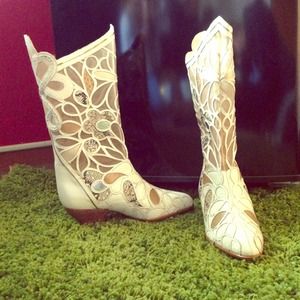 Designer boots. Made in Italy. Never worn.