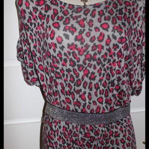 Forever 21 polka dot and glitter top