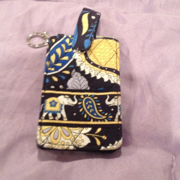 Cute Vera Bradley key chain cell phone case