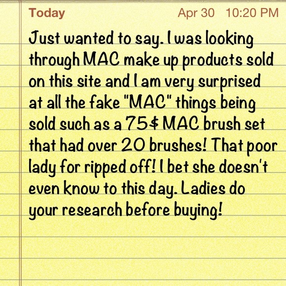 FAKE MAC MAKE UP! - Picture 1 of 3
