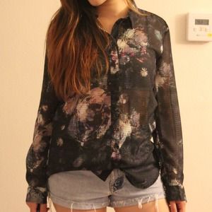 ❤Bundled❤New - h&m Floral Chiffon Blouse