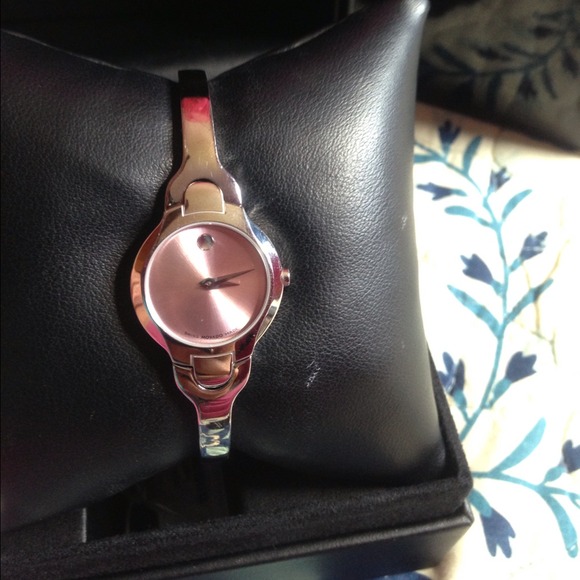 Movado Bella Pink-Dial Watch - Picture 1 of 4