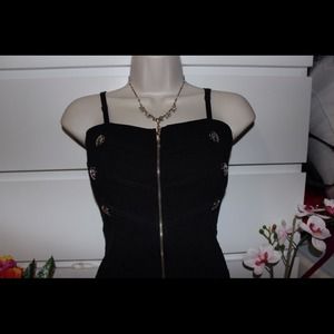 Black military inspired romper shorts