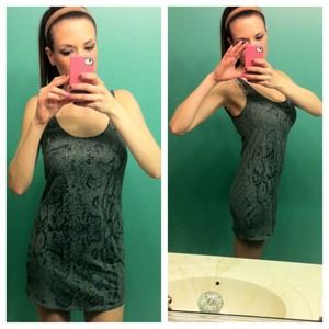 Grey snakeskin tank dress/tunic