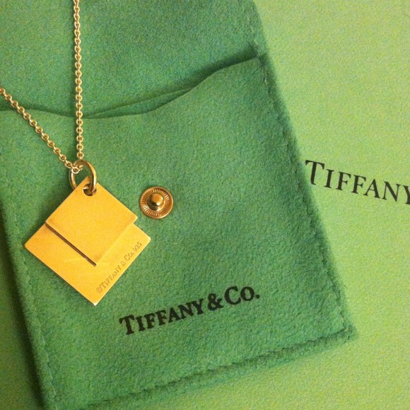 ..Authentic Tiffany & Co. Double square Necklace..