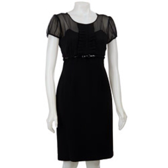 Calvin Klein Black Silk Dress size 4P