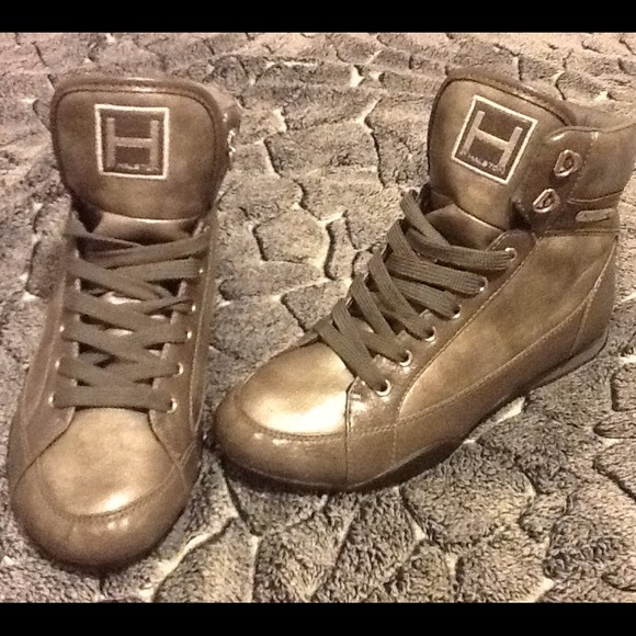 H by Halston Shoes - Silver high tops