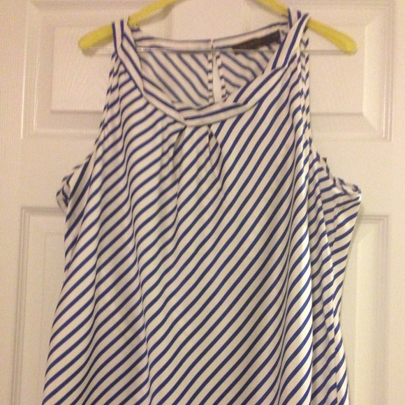 The Limited Tops - Sleeveless Stripped Top