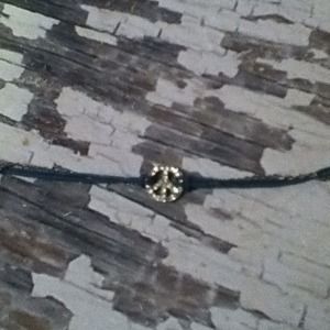 Peace sign bracelet