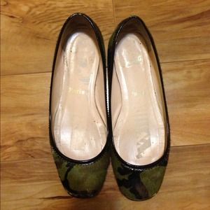 christian louboutin pony hair flats