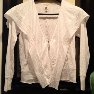 White cotton cardigan
