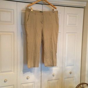 Khaki capris