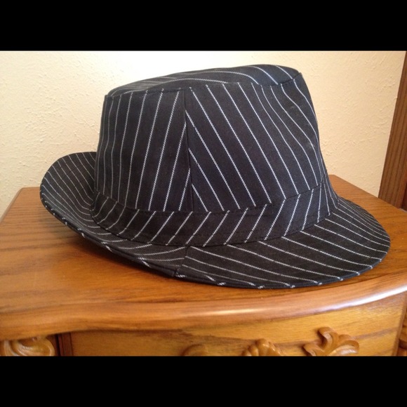 Pin stripe fedora hat. - Picture 1 of 1