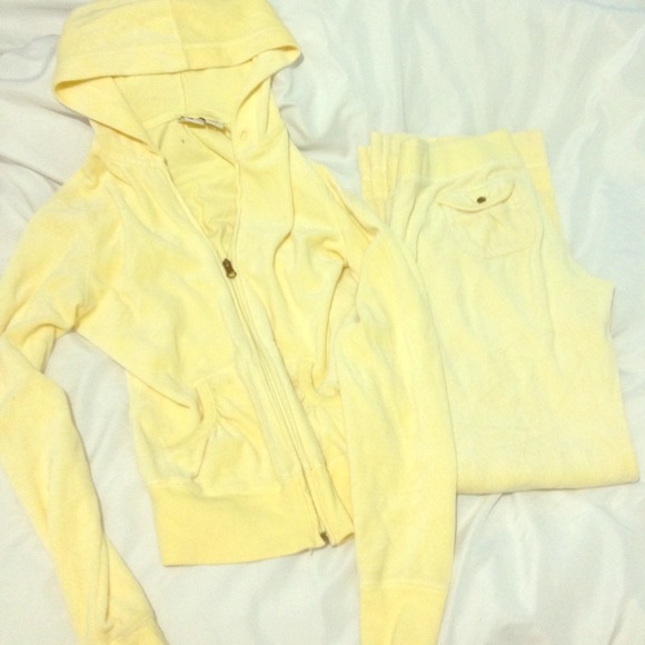 Yellow sweat suit