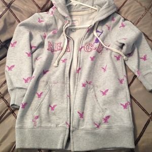 American Eagle 3 quarter length, hoodie.