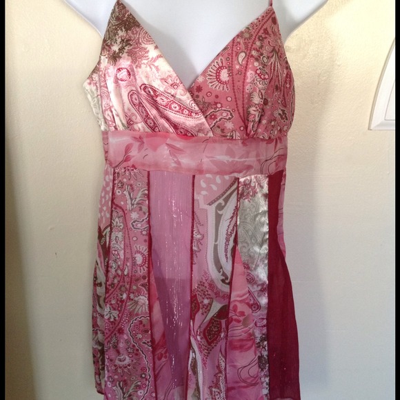 Pretty in Pink Sheer Top