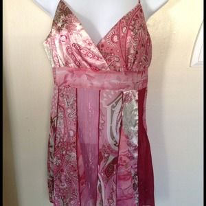 Pretty in Pink Sheer Top