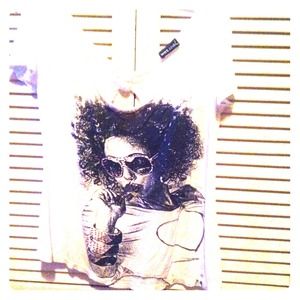 A barely crop top, with cutouts in the back