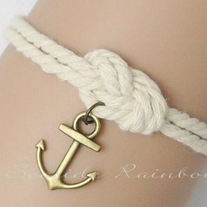 Nautical Knot w/Anchor Bracelet