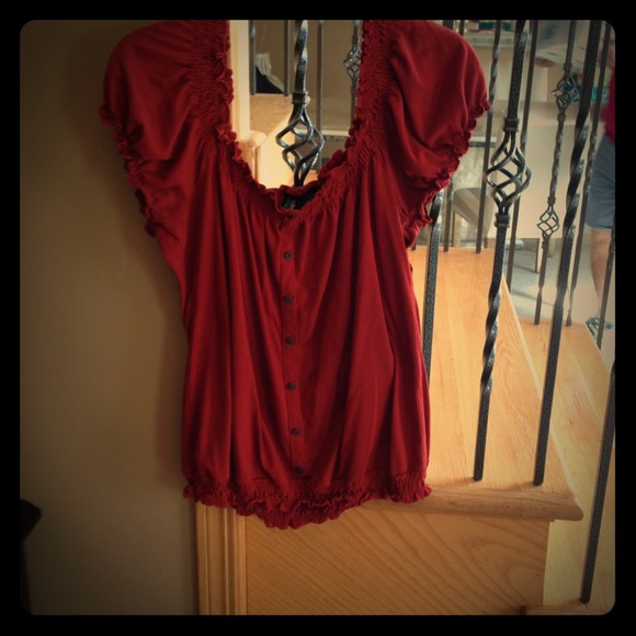Copper babydoll top