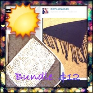🌺Bundle wristlet & fringe sarong