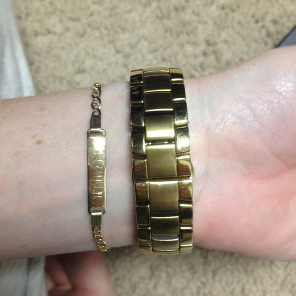 Sold- Gold Michael Kors Watch - Picture 3 of 4