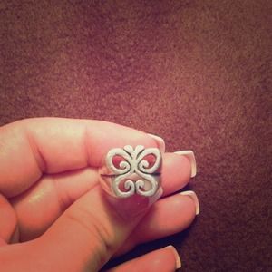 James Avery Pierced spring butterfly ring