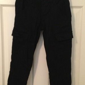 Almost famous black skinny cargo jeans