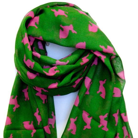 Cutest Bunny Printed Spring/Fall Large Scarf