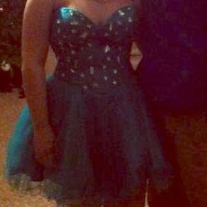 Prom dress, built in corset
