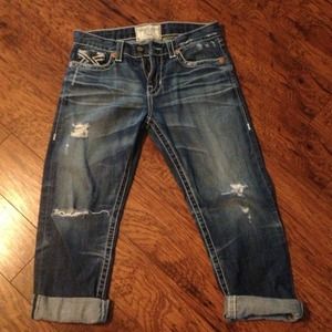 RESERVED! Big Star Taylor " boyfriend" fit capris