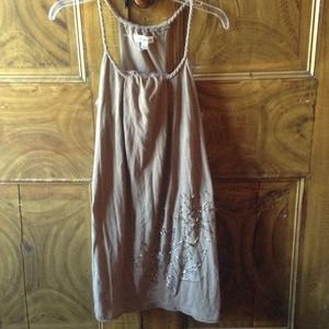 Brown beaded American Eagle summer dress