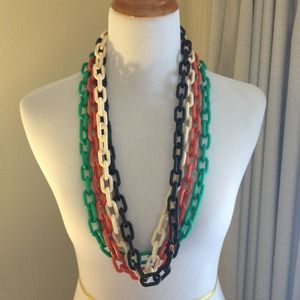 Target Jewelry - Green Target Acrylic Link Statement Necklace Target Jewelry - Green Target Acrylic Link Statement Necklace