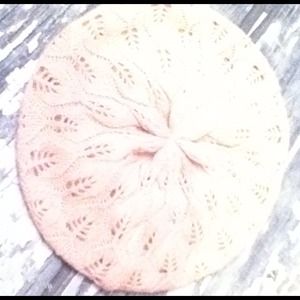 Light pink knit beanie