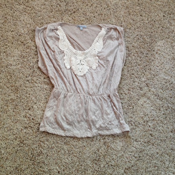 Charlotte Russe sand color top