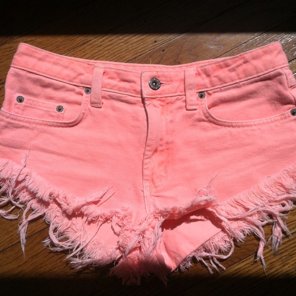 Carmar bright coral cheeky shorts