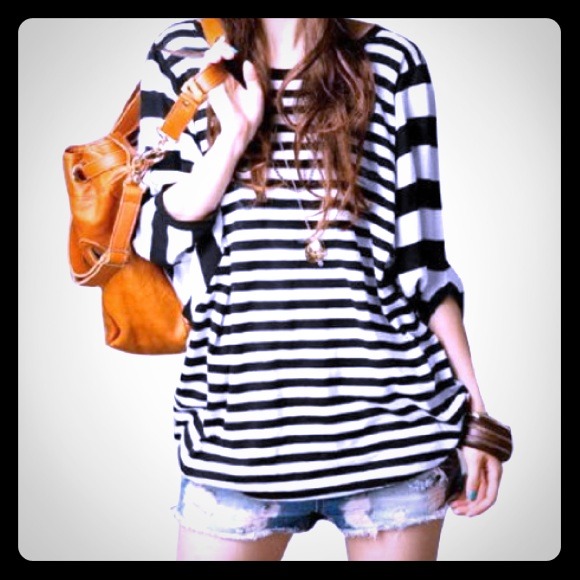 Allegra K Striped Shirt Large