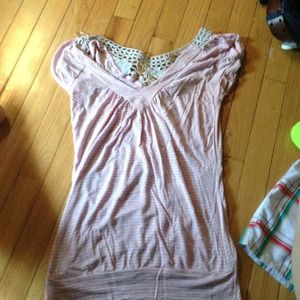 Light pink striped shirt!