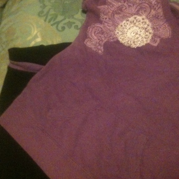 Capri length short sleeve sweat set
