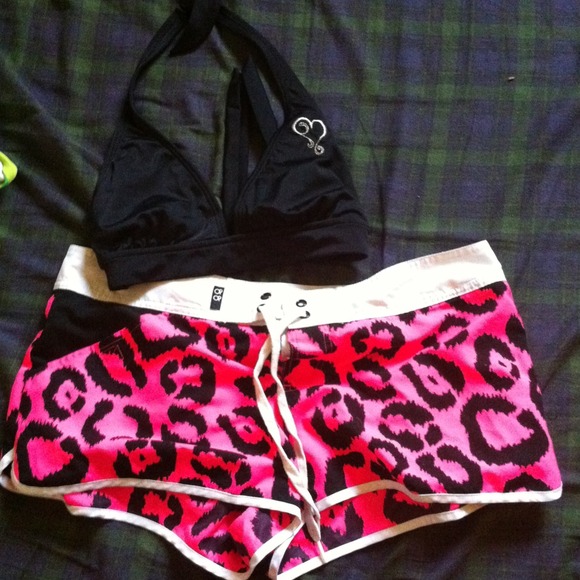 Swim top and shorts
