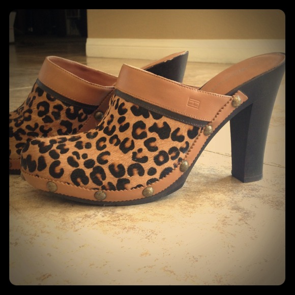 Tommy Hilfiger Cheetah Mules