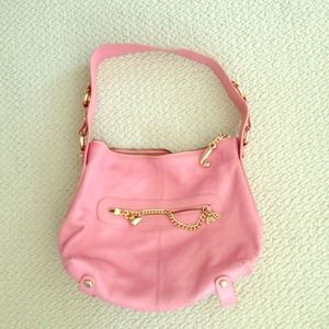 Pink genuine leather juicy couture purse
