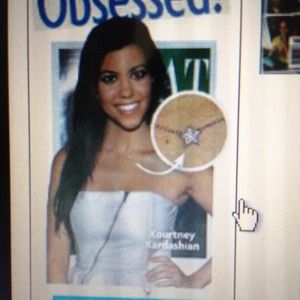 Diamond/ Gold Neckless Kourtney' fav by Charlotte