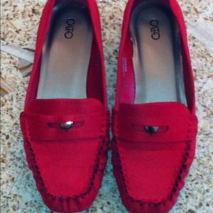 Red loafer size 10