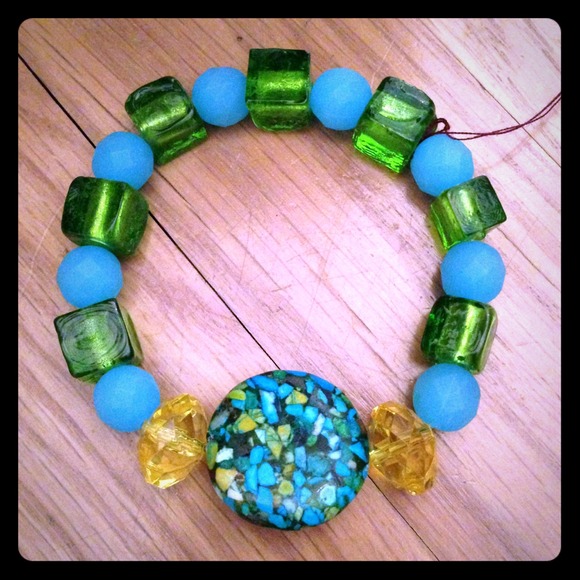 BRACELET BLUE/GREEN/YELLOW