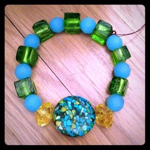 BRACELET BLUE/GREEN/YELLOW