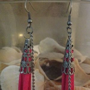 Jewelry - Long Boho Feather Tassel Earrings Jewelry - Long Boho Feather Tassel Earrings